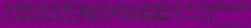 Failedfont Font – Black Fonts on Purple Background
