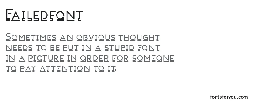 Failedfont Font