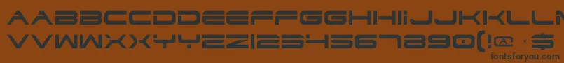 Dodger Font – Black Fonts on Brown Background