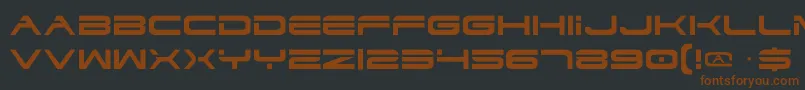 Dodger Font – Brown Fonts on Black Background