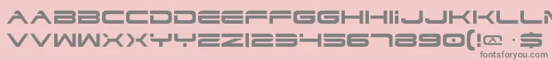 Dodger Font – Gray Fonts on Pink Background