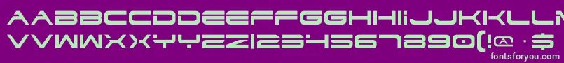 Dodger Font – Green Fonts on Purple Background