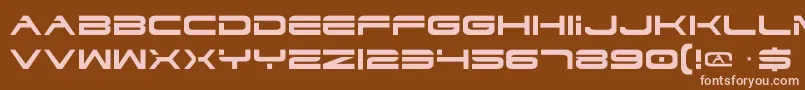 Dodger Font – Pink Fonts on Brown Background