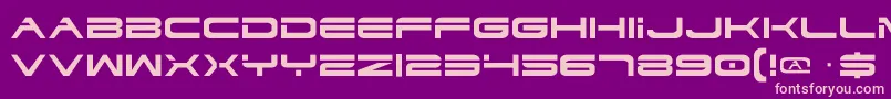 Dodger Font – Pink Fonts on Purple Background