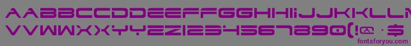 Dodger Font – Purple Fonts on Gray Background