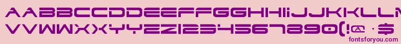 Dodger Font – Purple Fonts on Pink Background