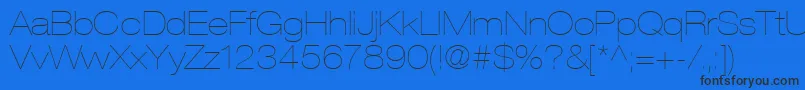 ContextRepriseLightexpSsiNormal Font – Black Fonts on Blue Background