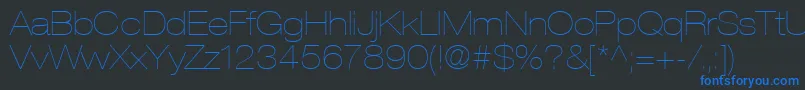 ContextRepriseLightexpSsiNormal Font – Blue Fonts on Black Background