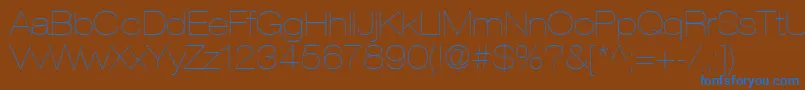 ContextRepriseLightexpSsiNormal Font – Blue Fonts on Brown Background