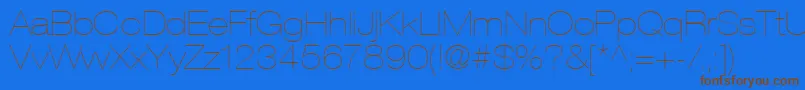 ContextRepriseLightexpSsiNormal Font – Brown Fonts on Blue Background