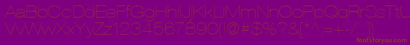 ContextRepriseLightexpSsiNormal Font – Brown Fonts on Purple Background