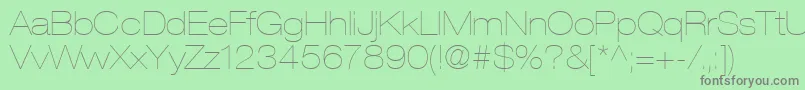 ContextRepriseLightexpSsiNormal Font – Gray Fonts on Green Background