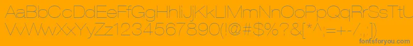 ContextRepriseLightexpSsiNormal Font – Gray Fonts on Orange Background
