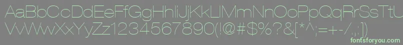 ContextRepriseLightexpSsiNormal Font – Green Fonts on Gray Background