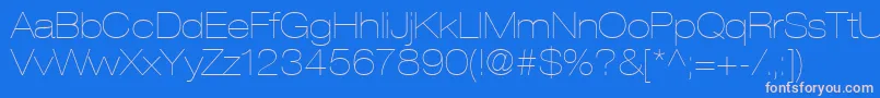 フォントContextRepriseLightexpSsiNormal – ピンクの文字、青い背景