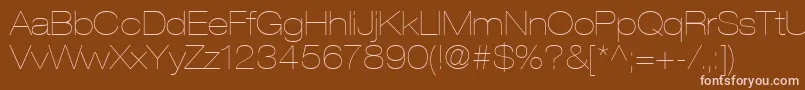 ContextRepriseLightexpSsiNormal Font – Pink Fonts on Brown Background