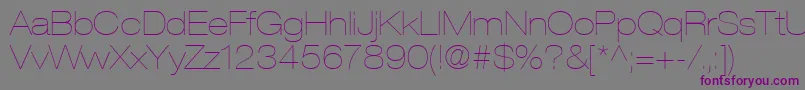ContextRepriseLightexpSsiNormal-Schriftart – Violette Schriften auf grauem Hintergrund