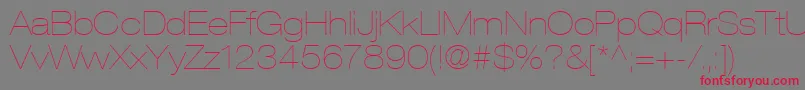 ContextRepriseLightexpSsiNormal Font – Red Fonts on Gray Background