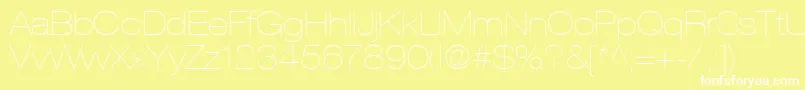 ContextRepriseLightexpSsiNormal Font – White Fonts on Yellow Background