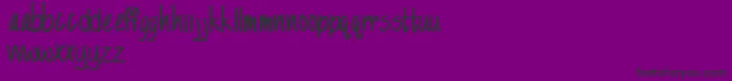 SandySandy Font – Black Fonts on Purple Background