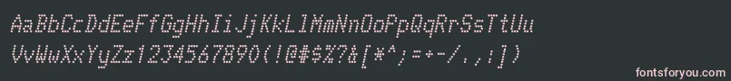 TelidonrgBolditalic Font – Pink Fonts on Black Background