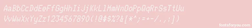 フォントTelidonrgBolditalic – ピンクの背景に白い文字