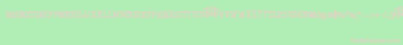 IniBudi Font – Pink Fonts on Green Background