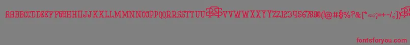 Подробнее о шрифте IniBudi Шрифт IniBudi – красные шрифты на сером фоне