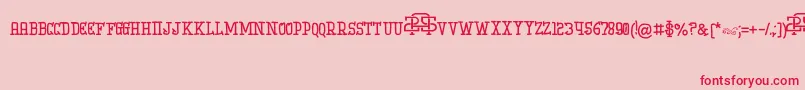 IniBudi Font – Red Fonts on Pink Background