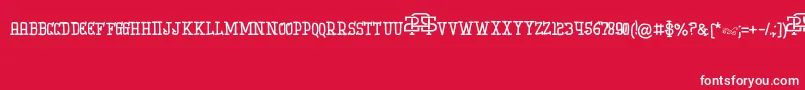 IniBudi Font – White Fonts on Red Background