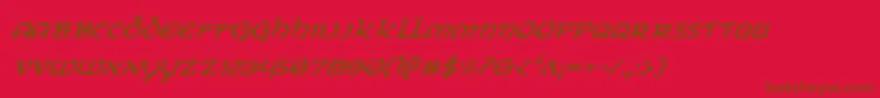 En savoir plus sur la police ErinGoBraghItalic Police ErinGoBraghItalic – polices brunes sur fond rouge