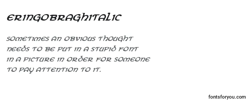 Review of the ErinGoBraghItalic Font