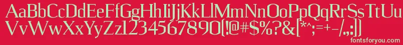 Weitere Informationen zur UlianrgRegular-Schriftart UlianrgRegular-Schriftart – Grüne Schriften auf rotem Hintergrund