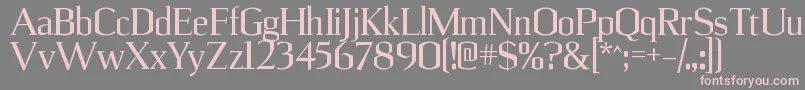 UlianrgRegular Font – Pink Fonts on Gray Background