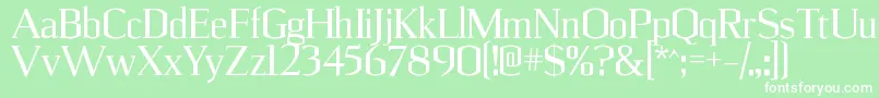 UlianrgRegular Font – White Fonts on Green Background
