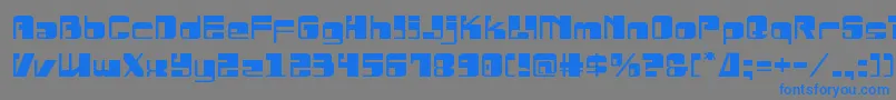 Drosselmeyerexpand Font – Blue Fonts on Gray Background