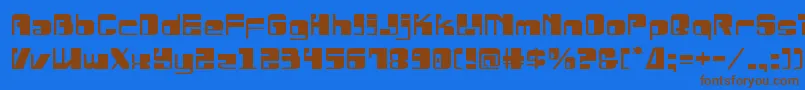 Подробнее о шрифте Drosselmeyerexpand Шрифт Drosselmeyerexpand – коричневые шрифты на синем фоне