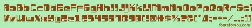 Drosselmeyerexpand Font – Brown Fonts on Green Background