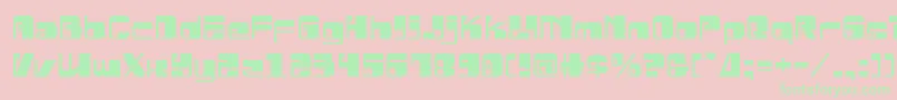 Drosselmeyerexpand Font – Green Fonts on Pink Background
