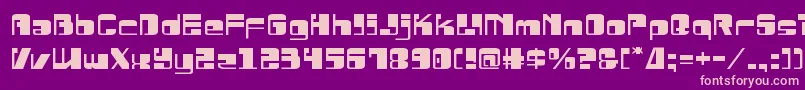 Drosselmeyerexpand Font – Pink Fonts on Purple Background