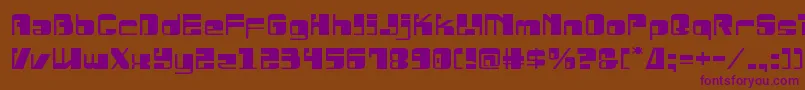 Drosselmeyerexpand Font – Purple Fonts on Brown Background