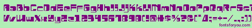 Drosselmeyerexpand Font – Purple Fonts on Green Background