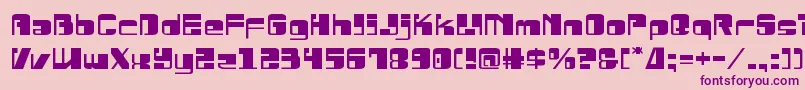 Drosselmeyerexpand Font – Purple Fonts on Pink Background
