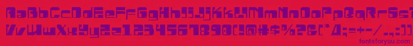 Drosselmeyerexpand Font – Purple Fonts on Red Background