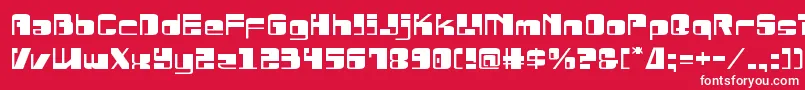 Drosselmeyerexpand Font – White Fonts on Red Background