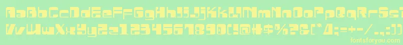 Drosselmeyerexpand Font – Yellow Fonts on Green Background