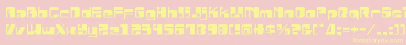 Drosselmeyerexpand Font – Yellow Fonts on Pink Background