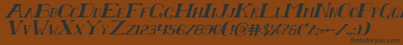 ChardinDoihleItalic Font – Black Fonts on Brown Background