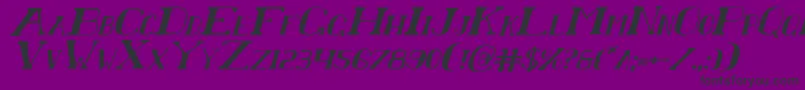 ChardinDoihleItalic Font – Black Fonts on Purple Background