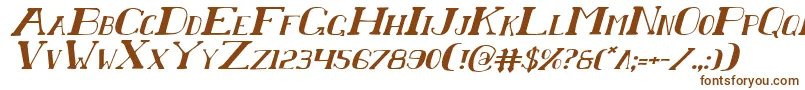 ChardinDoihleItalic Font – Brown Fonts on White Background